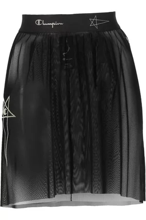 Rick Owens Falda con logo en la cinturilla