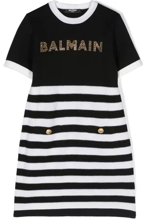 Balmain Vestido con detalles de cristal