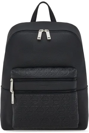 Salvatore Ferragamo Mochila con logo en relieve