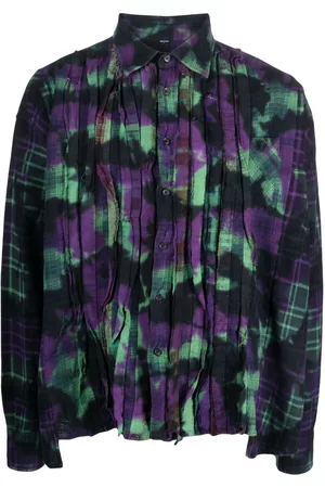 Pins & Needles Camisa de franela con motivo tie-dye