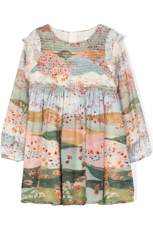 Chloé Vestido con estampado gráfico
