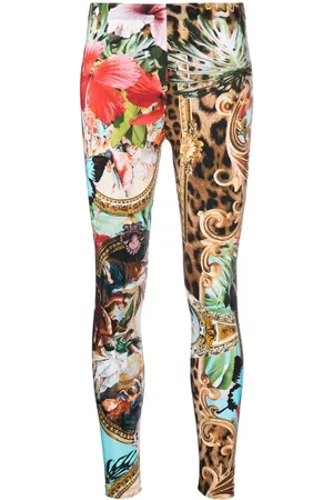 Philipp Plein Leggins Baroque Flowers