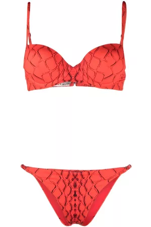 Noire Swimwear Bikini con motivo abstracto
