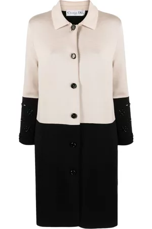 Dior Abrigo bicolor por la rodilla 2010 pre-owned