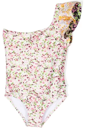 Molo Bañador con estampado floral y hombro descubierto