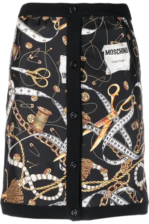 Moschino Minifalda con motivo gráfico
