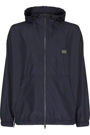 Dolce & Gabbana Chaqueta con placa del logo y cremalleras
