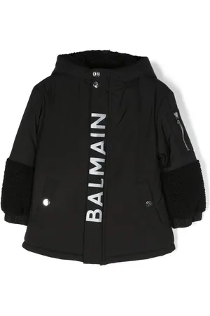 Balmain Plumífero con logo estampado