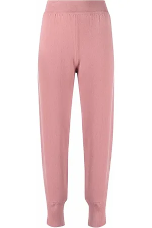 Alberta Ferretti Pantalones de chándal de punto de talle alto