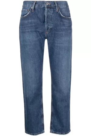 AGOLDE Vaqueros capri de talle bajo