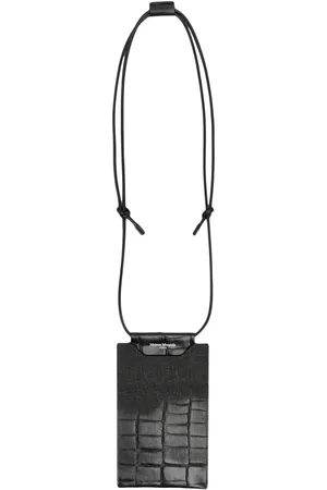 Maison Margiela Bolso para móvil con efecto de piel de cocodrilo