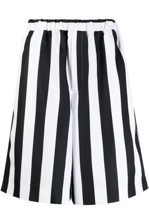 Comme des Garçons Bermudas a rayas estampadas