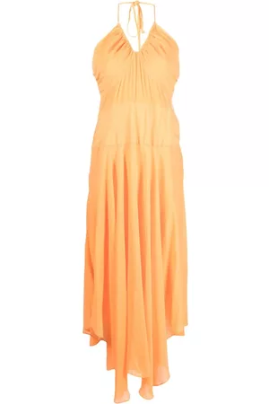 DKNY Vestido largo con efecto arrugado
