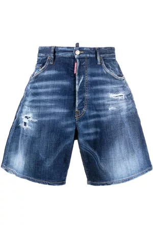 Dsquared2 Pantalones vaqueros cortos con diseño ancho