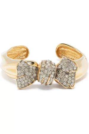 Givenchy Brazalete con lazo y detalles de strass 1990