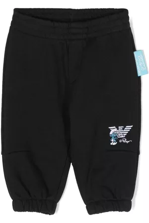 Emporio Armani Pantalones de chándal con bordado de Los Pitufos