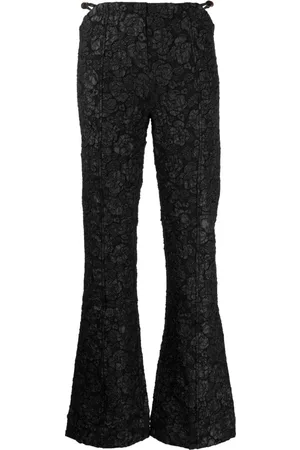 Ganni Pantalones acampanados en jacquard