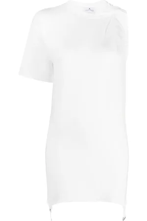 Courrèges Vestido corto asimétrico