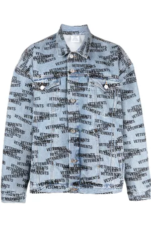 Vetements Chaqueta vaquera con logo