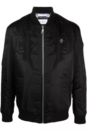 Philipp Plein Chaqueta bomber con logo bordado