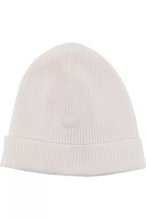 Moncler Gorro de canalé con parche del logo