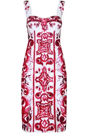 Dolce & Gabbana Vestido sin mangas con estampado gráfico