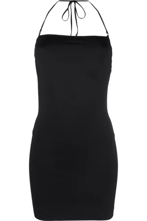 BARENA Vestido corto sin mangas con cuello halter