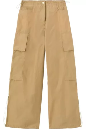 Palm Angels Pantalones anchos de talle bajo