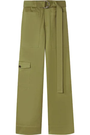 Pantalones cargo con pierna ancha