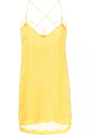 Zadig & Voltaire Vestido corto con ribete de encaje