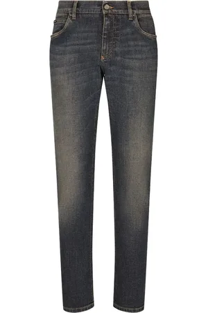 Dolce & Gabbana Vaqueros slim con placa del logo