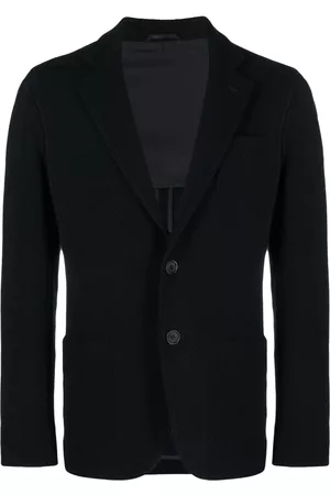 Giorgio Armani Blazer con motivo de espiga y botones