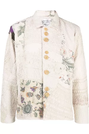 BY WALID Sobrecamisa con bordado patchwork