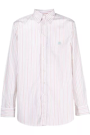 Etro Camisa a rayas con logo bordado