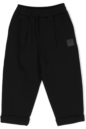 Balmain Pantalones elásticos con parche del logo