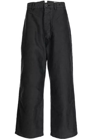 DANTON Pantalones anchos de talle medio