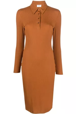 Filippa K Vestido tipo polo de canalé
