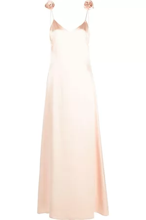 MAGDA BUTRYM Vestido largo con aplique floral