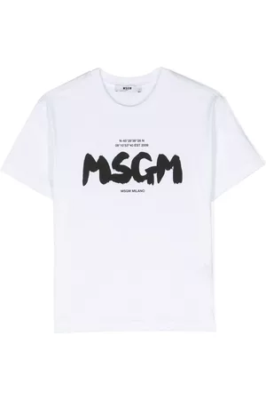 Msgm Camiseta con logo estampado