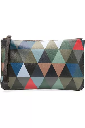 LEATHERSMITH OF LONDON Cartera con motivo geométrico