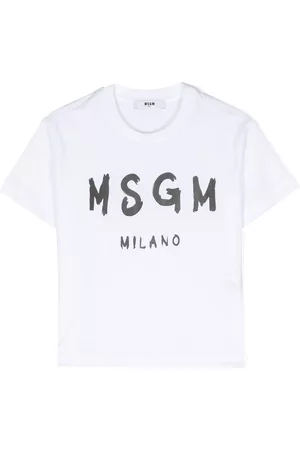 Msgm Camiseta con logo estampado