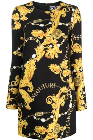 VERSACE Vestido corto con estampado barroco