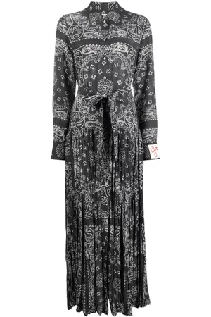 Golden Goose Vestido largo con parche del logo