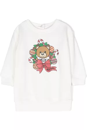 Moschino Vestido tipo sudadera con motivo Teddy Bear