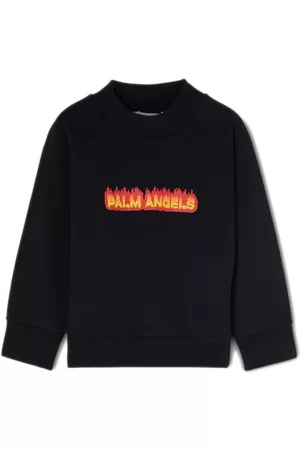 Palm Angels Sudadera Flames con logo