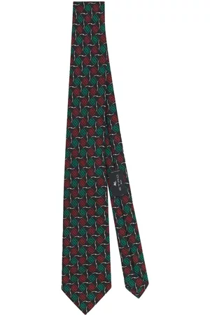 Etro Corbata con motivo geométrico