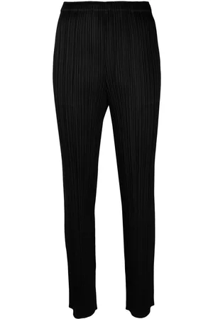 PLEATS PLEASE ISSEY MIYAKE Pantalones rectos slip-on con cinturilla elástica