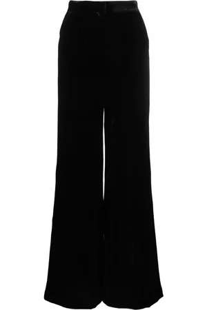 Alberta Ferretti Pantalones palazzo de terciopelo