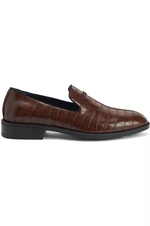 Giuseppe Zanotti Imrham crocodile-effect loafers