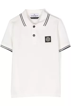 Stone Island Polo con parche del logo